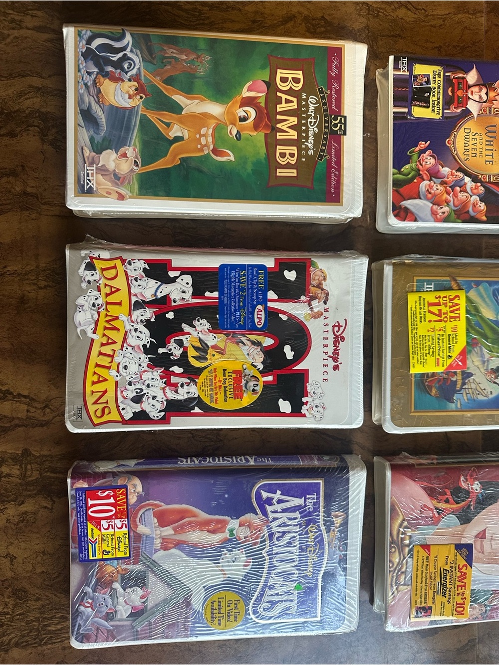 Lot of 6 Authentic Walt Disney Masterpiece Collection VHS Tapes Unopened - Picture 5 of 8